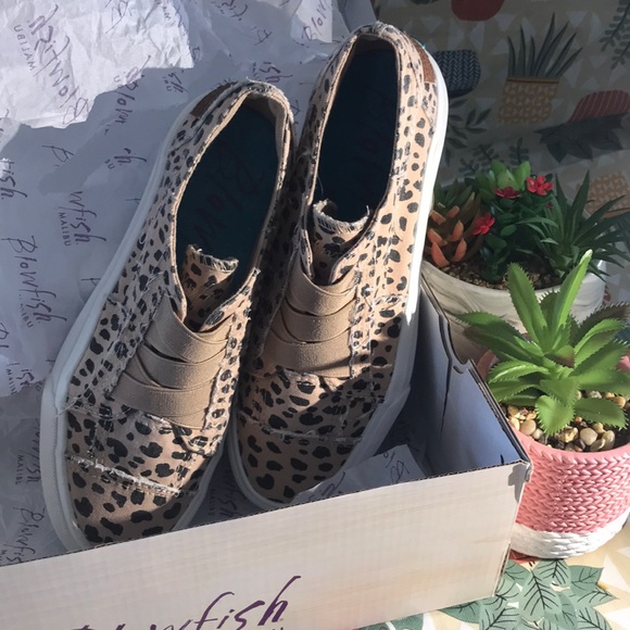 Blowfish Shoes - 💣💥Blowfish Marley Leopard Print Canvas Slip On Shoes Size:6 Latte Spots